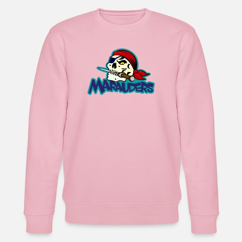 Piratenschädel-Marodeure - Stanley/Stella Unisex Bio-Sweatshirt CHANGER  - Hellrosa