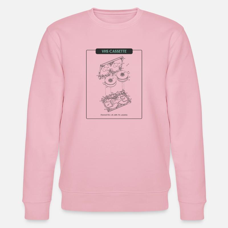 Retro Sketch VHS Kassette - Stanley/Stella Unisex Bio-Sweatshirt CHANGER  - Hellrosa