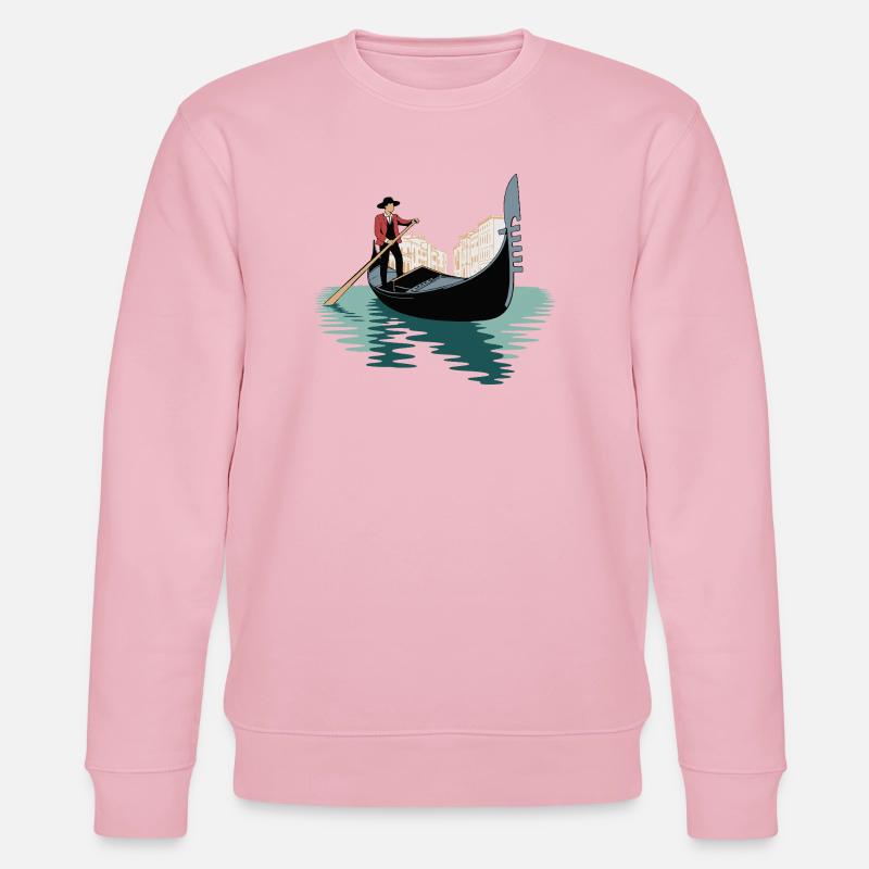 Venezianisches Gondel-Abenteuer - Stanley/Stella Unisex Bio-Sweatshirt CHANGER  - Hellrosa