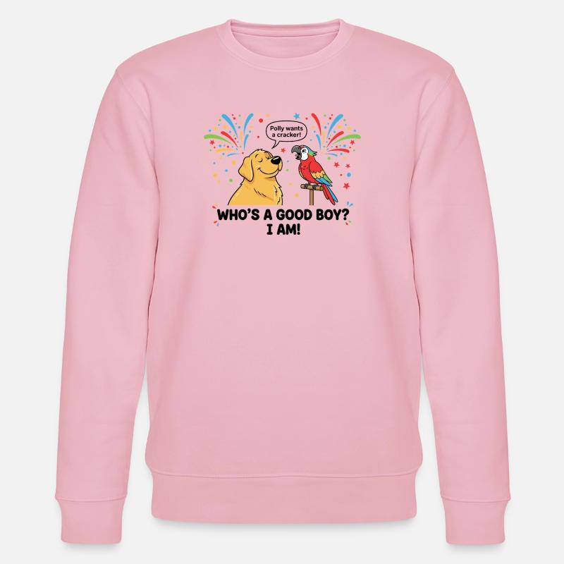 Qui est un bon garçon ? - Sweat bio CHANGER Stanley/Stella Unisexe - rose pâle