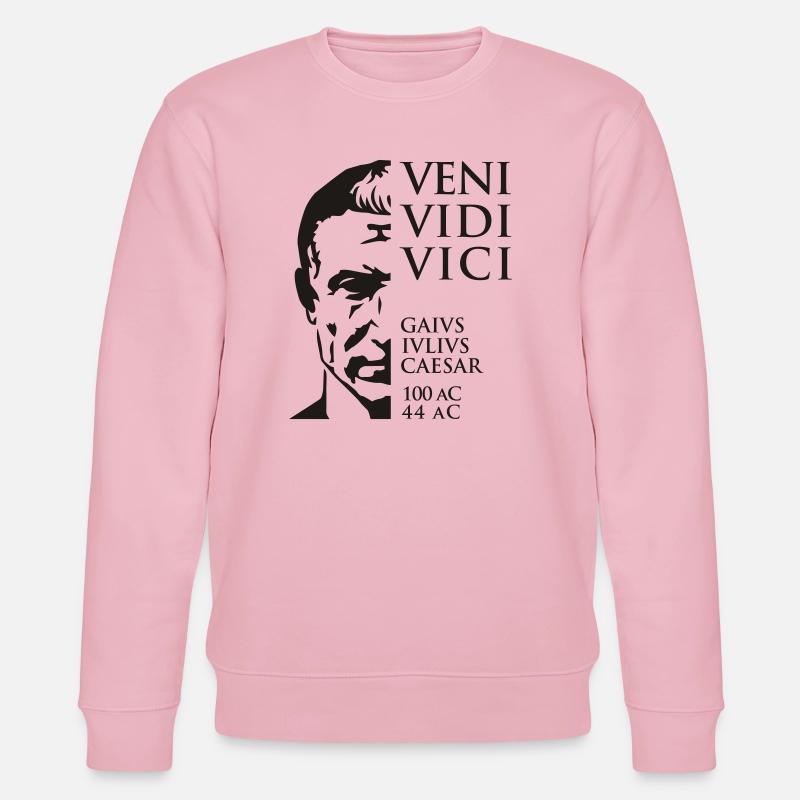 Veni Vidi Vici Caesar Zitat Kaiser - Stanley/Stella Unisex Bio-Sweatshirt CHANGER  - Hellrosa