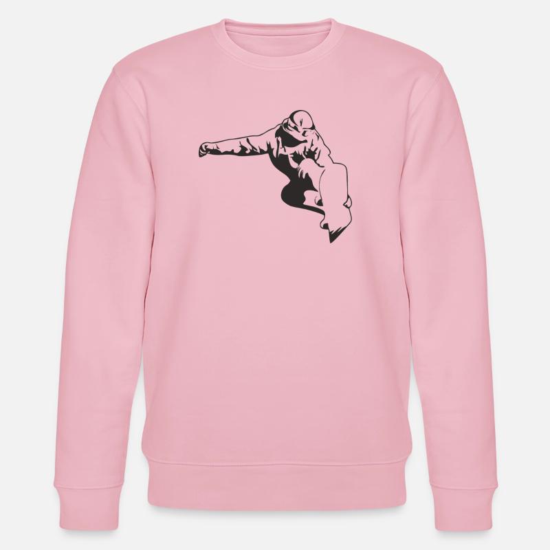 Snowboard - Stanley/Stella Unisex Bio-Sweatshirt CHANGER  - Hellrosa