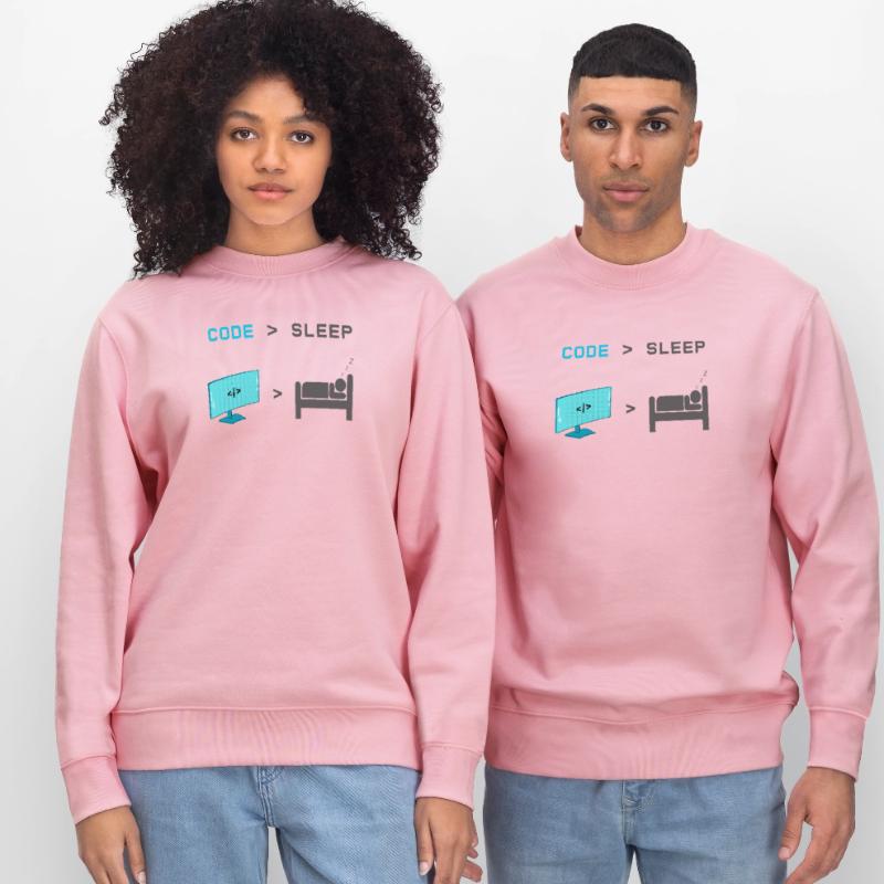 Code vs Sleep: Coder im Schlafmodus Stanley/Stella Unisex Bio-Sweatshirt CHANGER 
