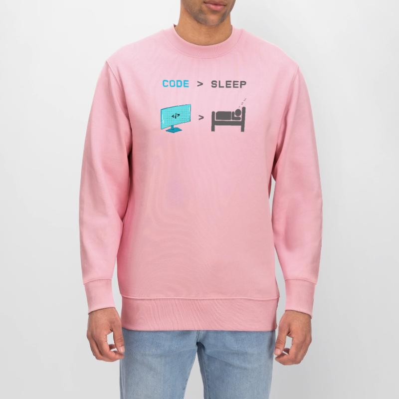 Code vs Sleep: Coder im Schlafmodus Stanley/Stella Unisex Bio-Sweatshirt CHANGER 