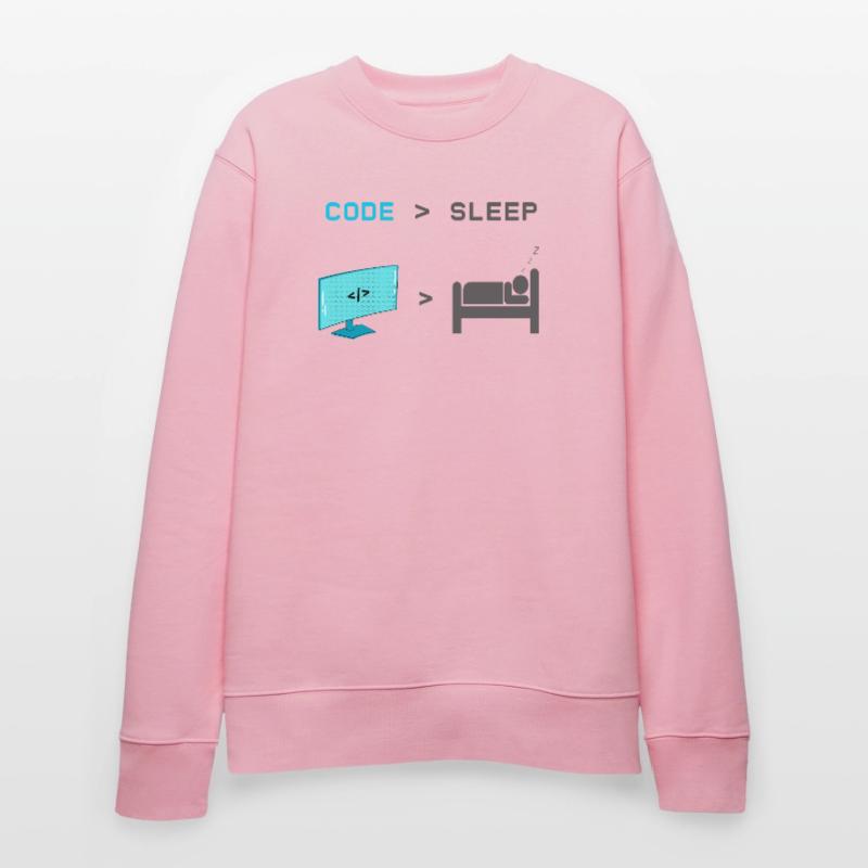 Code vs Sleep: Coder im Schlafmodus Stanley/Stella Unisex Bio-Sweatshirt CHANGER 