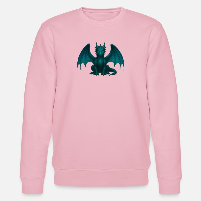 Ether Dragon – Magic & Transformation - Stanley/Stella CHANGER Unisex Organic Sweatshirt - cotton pink
