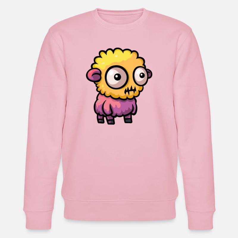 Schaf Halloween Comic Zombie - Stanley/Stella Unisex Bio-Sweatshirt CHANGER  - Hellrosa