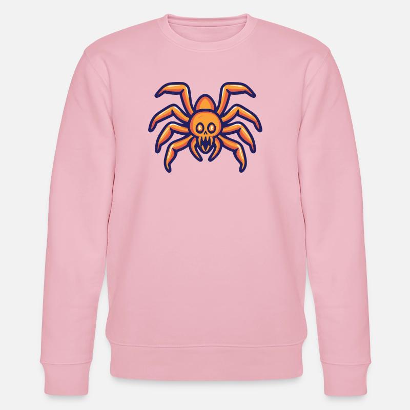 Tarantula Halloween Comic Spinne - Stanley/Stella Unisex Bio-Sweatshirt CHANGER  - Hellrosa