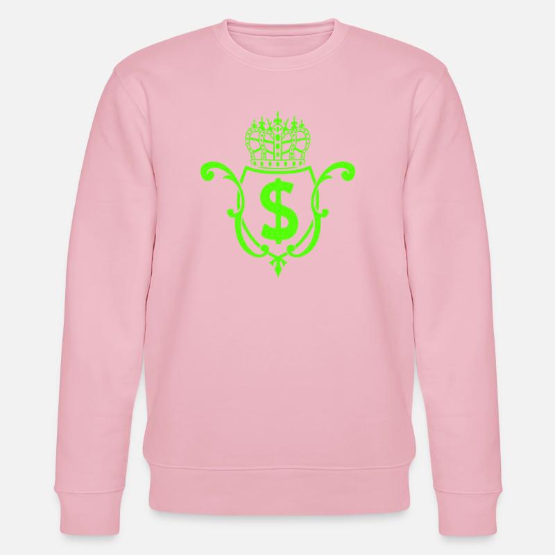 Krone Dollar Emblem - Stanley/Stella Unisex Bio-Sweatshirt CHANGER  - Hellrosa