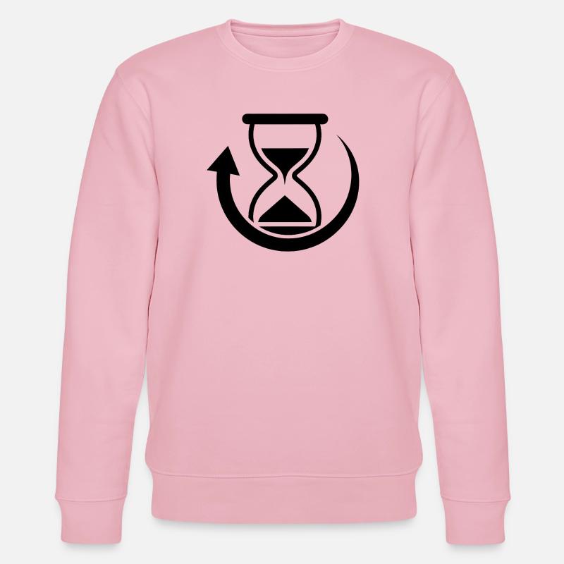 Graphiques de rotation temporelle - Sweat bio CHANGER Stanley/Stella Unisexe - rose pâle