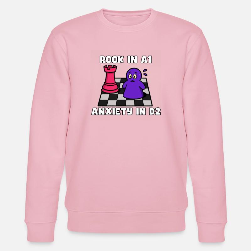 Turm in A1, Angst in D2 - Stanley/Stella Unisex Bio-Sweatshirt CHANGER - Hellrosa