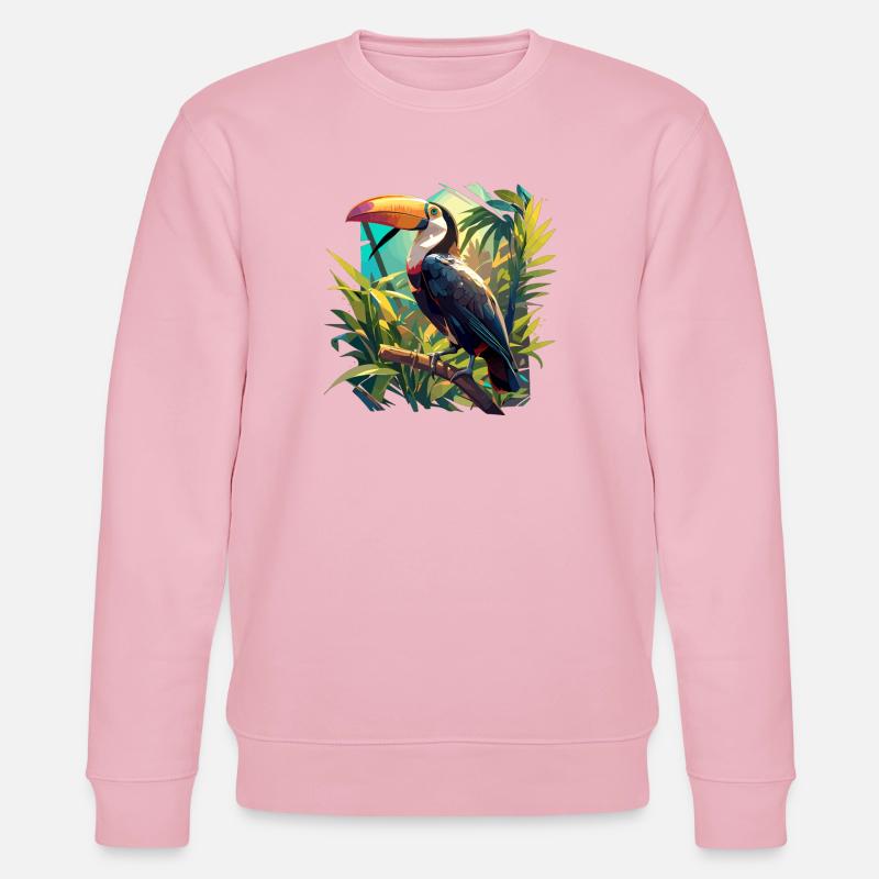 Tukane Tukan - Stanley/Stella Unisex Bio-Sweatshirt CHANGER  - Hellrosa
