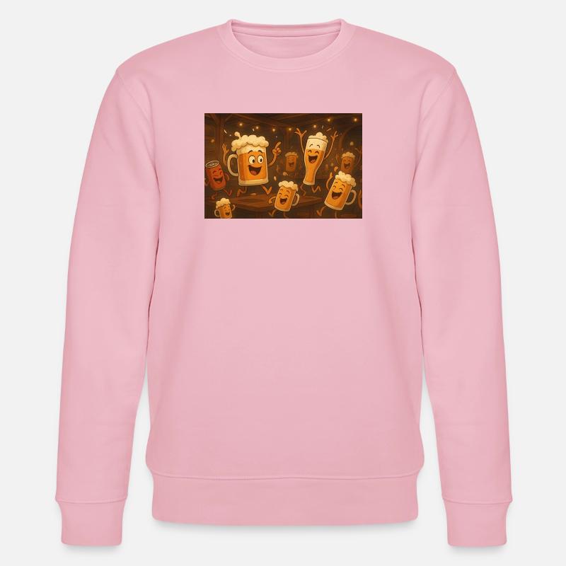 Biere, die mit Freude feiern - Stanley/Stella Unisex Bio-Sweatshirt CHANGER  - Hellrosa