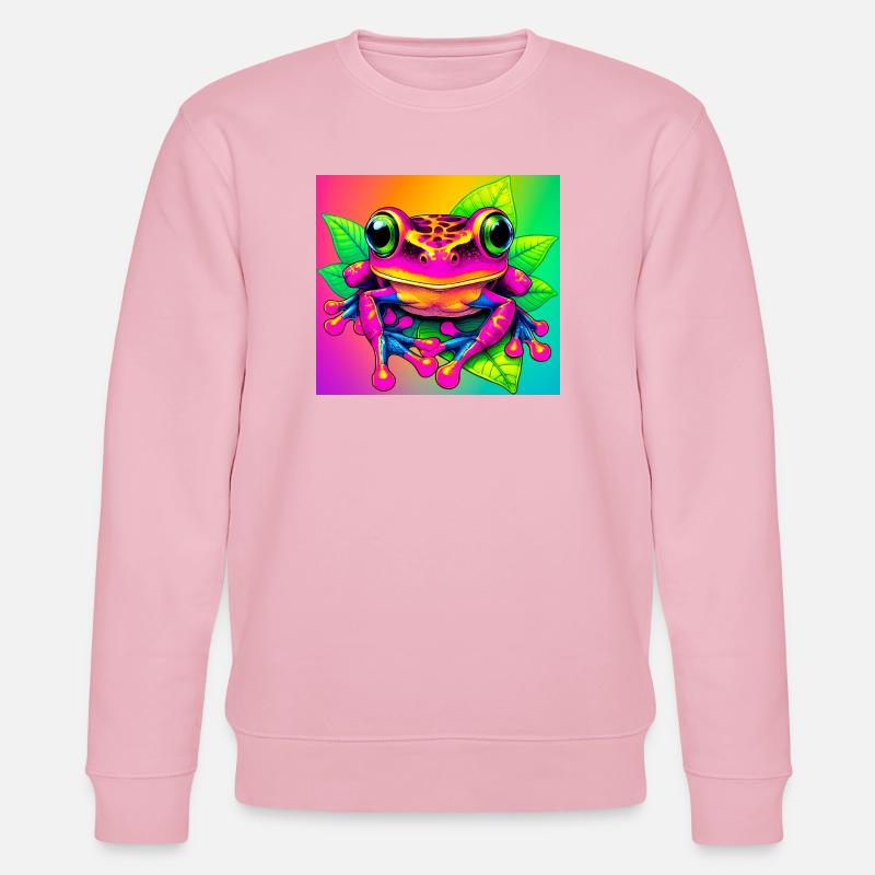 Frosch - Stanley/Stella Unisex Bio-Sweatshirt CHANGER  - Hellrosa