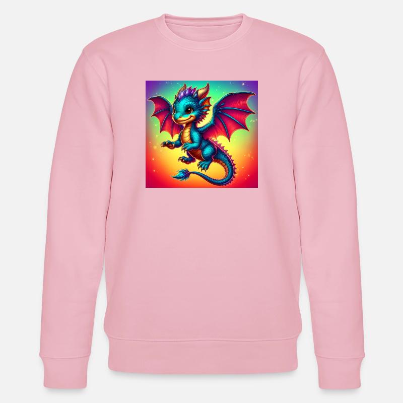 Drache - Stanley/Stella Unisex Bio-Sweatshirt CHANGER  - Hellrosa