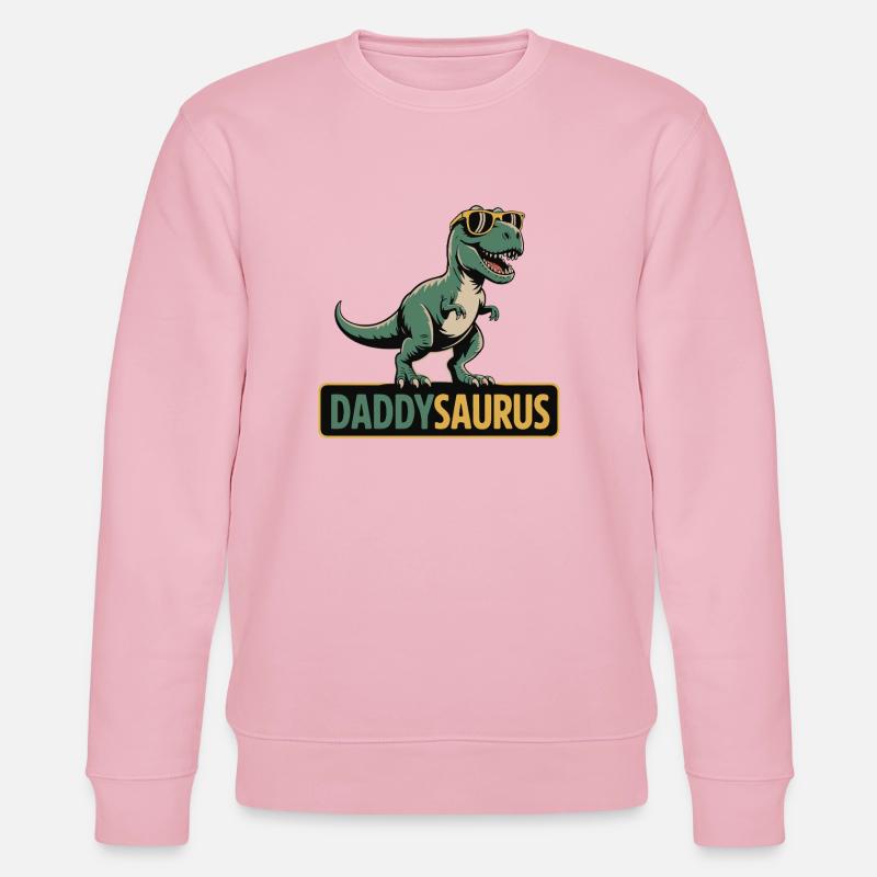 DaddySaurus Dino Tee - Sweat bio CHANGER Stanley/Stella Unisexe - rose pâle