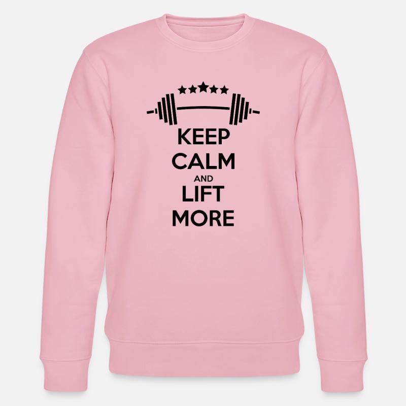 Keep Calm GYM: Kraft & Motivation - Stanley/Stella Unisex Bio-Sweatshirt CHANGER  - Hellrosa