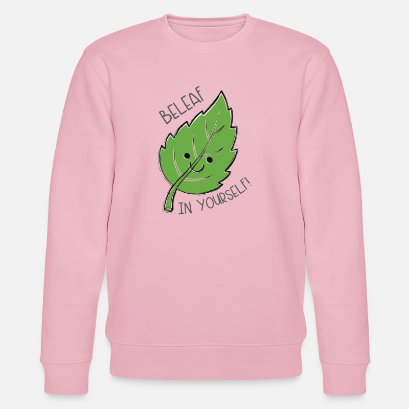 Blätter in dir selbst - Stanley/Stella Unisex Bio-Sweatshirt CHANGER  - Hellrosa