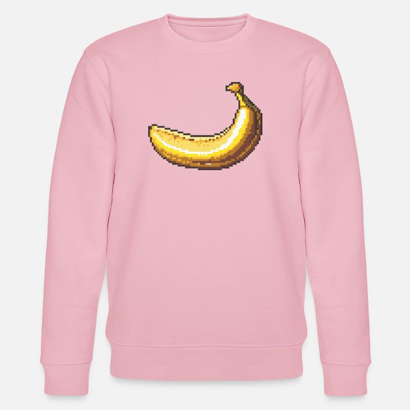 Pixelbanane Retro Pixelkunst - Stanley/Stella Unisex Bio-Sweatshirt CHANGER  - Hellrosa