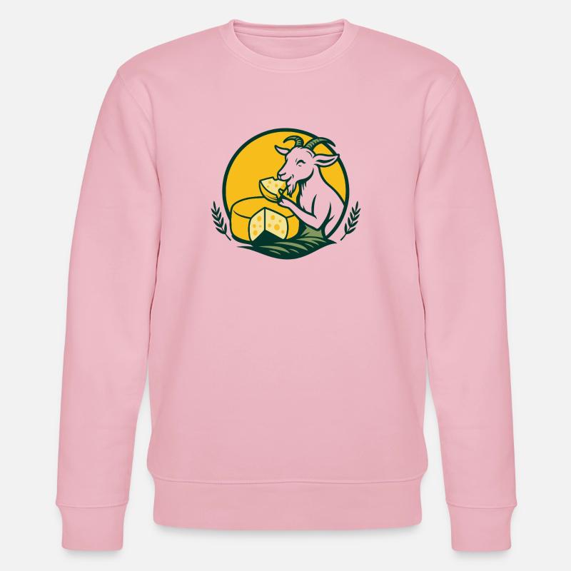 Blanc de chèvre sur fromage - Sweat bio CHANGER Stanley/Stella Unisexe - rose pâle
