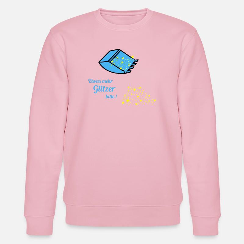 mehr Glitzer  - Stanley/Stella Unisex Bio-Sweatshirt CHANGER  - Hellrosa