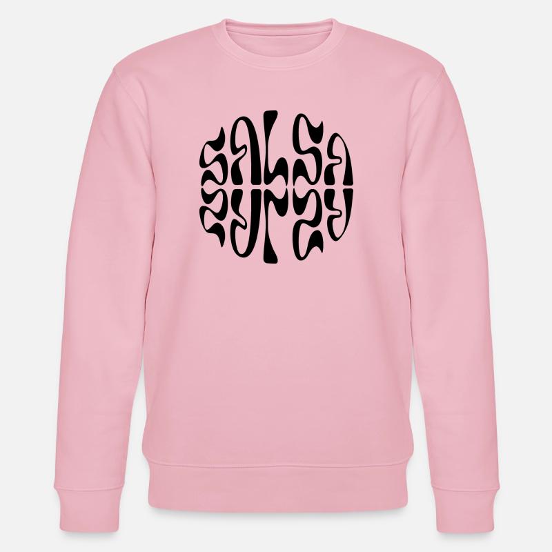 Typografisches Salsa-Logo-Design - Stanley/Stella Unisex Bio-Sweatshirt CHANGER  - Hellrosa
