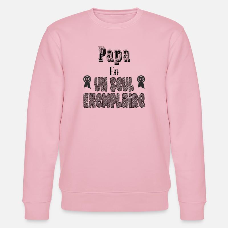 Papa in einer Kopie - Stanley/Stella Unisex Bio-Sweatshirt CHANGER  - Hellrosa
