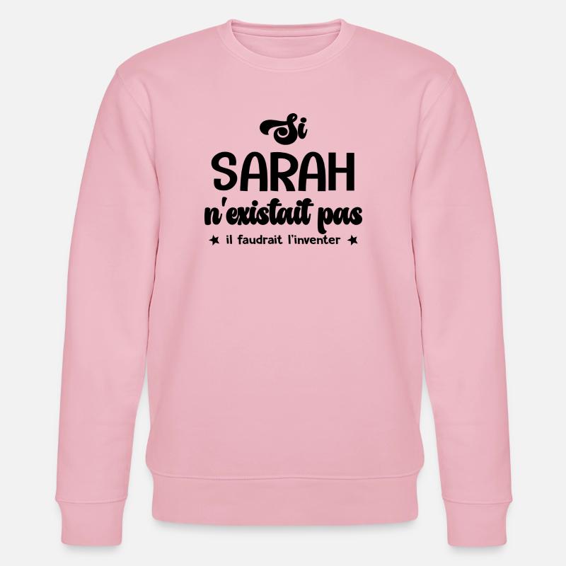 Sarah personalisiertes Geschenk Sarah - Stanley/Stella Unisex Bio-Sweatshirt CHANGER - Hellrosa