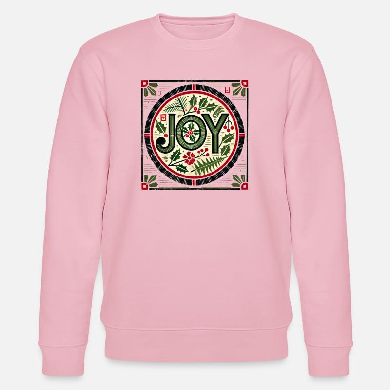 Joy Rondell Stechpalme Kranz - Stanley/Stella Unisex Bio-Sweatshirt CHANGER  - Hellrosa