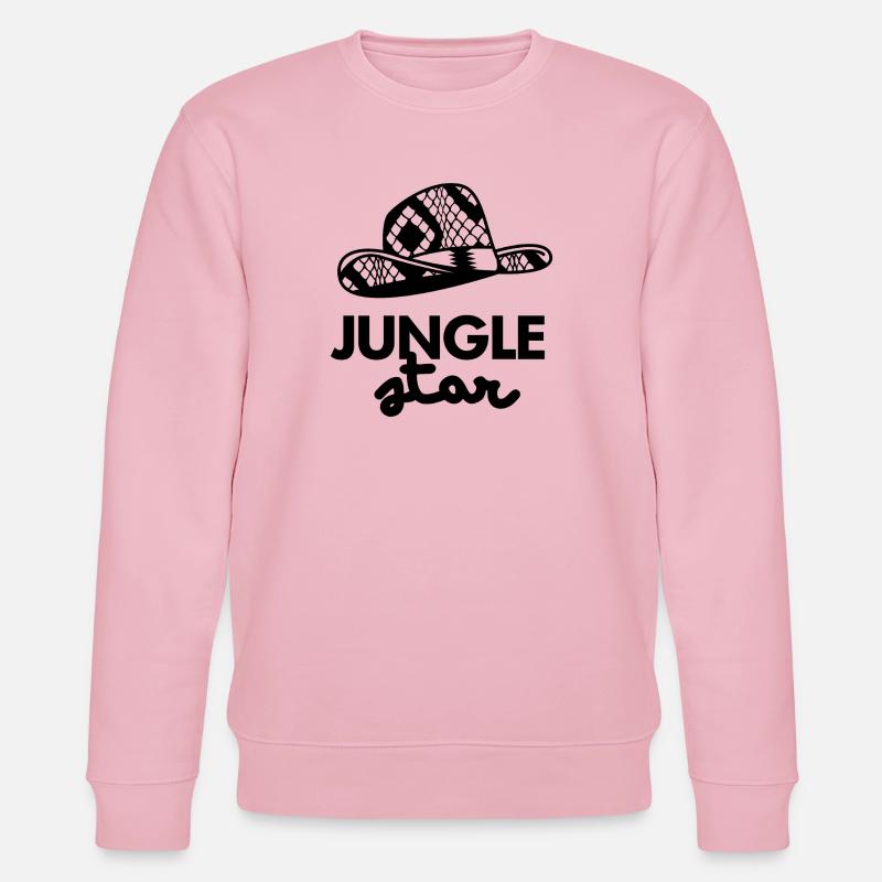 Dschungel-Stern-Hut-Logo - Stanley/Stella Unisex Bio-Sweatshirt CHANGER  - Hellrosa