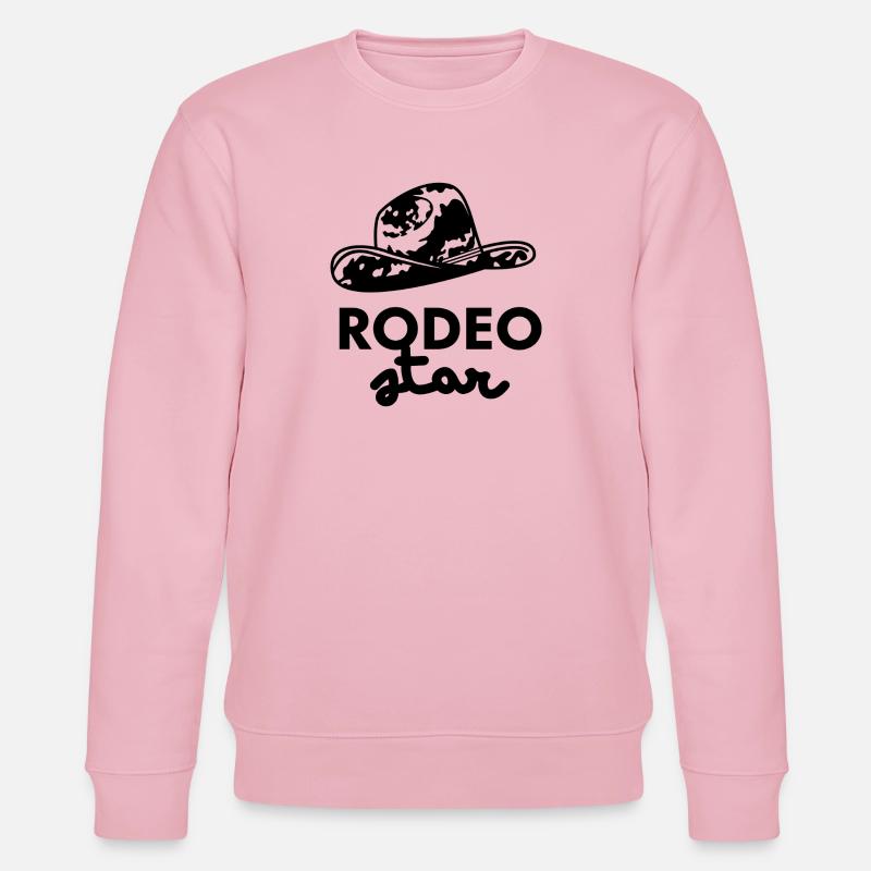 Logo des Rodeo-Sternhutes - Stanley/Stella Unisex Bio-Sweatshirt CHANGER  - Hellrosa