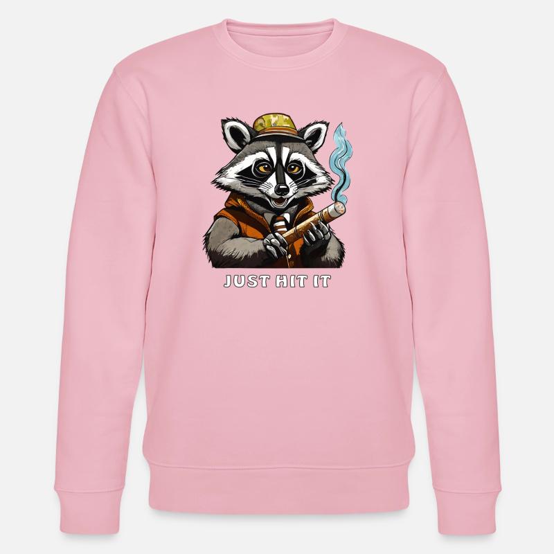 WASCHBÄR JOINT JUST HIT IT - Stanley/Stella Unisex Bio-Sweatshirt CHANGER  - Hellrosa