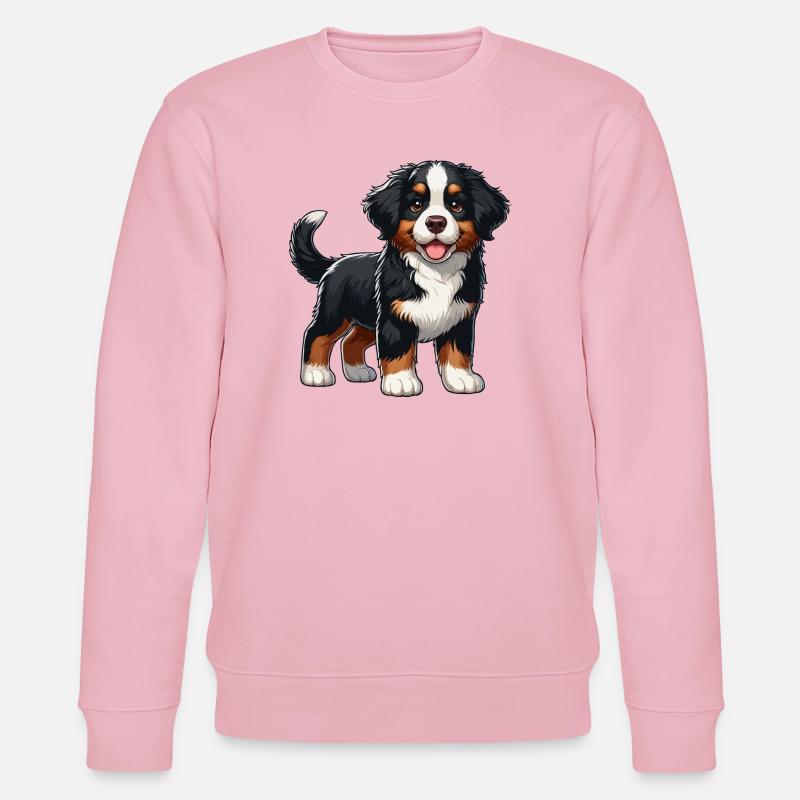 Bouvier Bernois chiot doux - Sweat bio CHANGER Stanley/Stella Unisexe - rose pâle