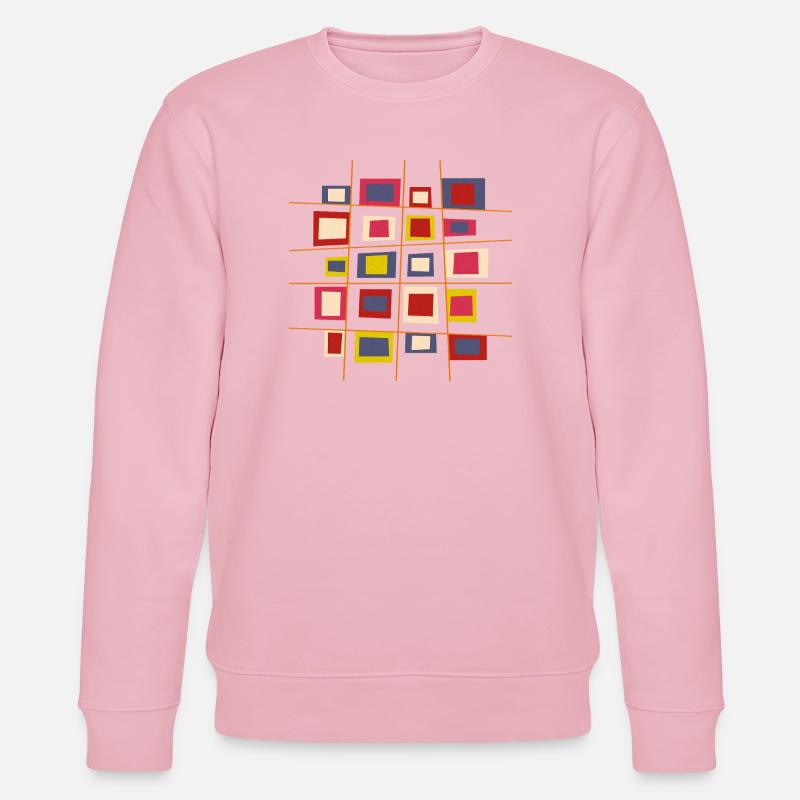 Patchwork-Design von Cean - Stanley/Stella Unisex Bio-Sweatshirt CHANGER  - Hellrosa