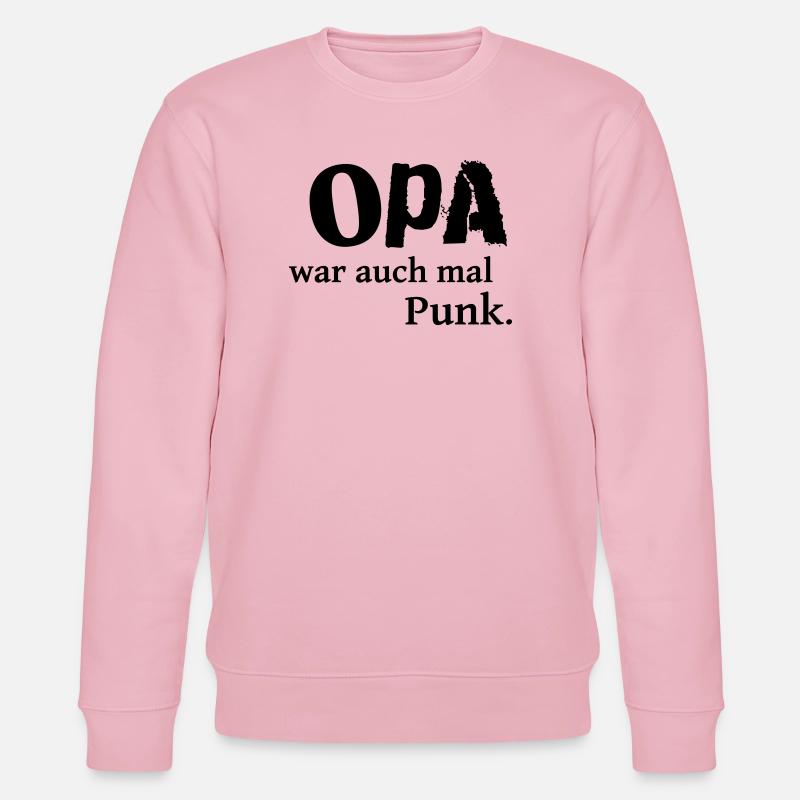 Opa war auch mal Punk - Stanley/Stella Unisex Bio-Sweatshirt CHANGER  - Hellrosa