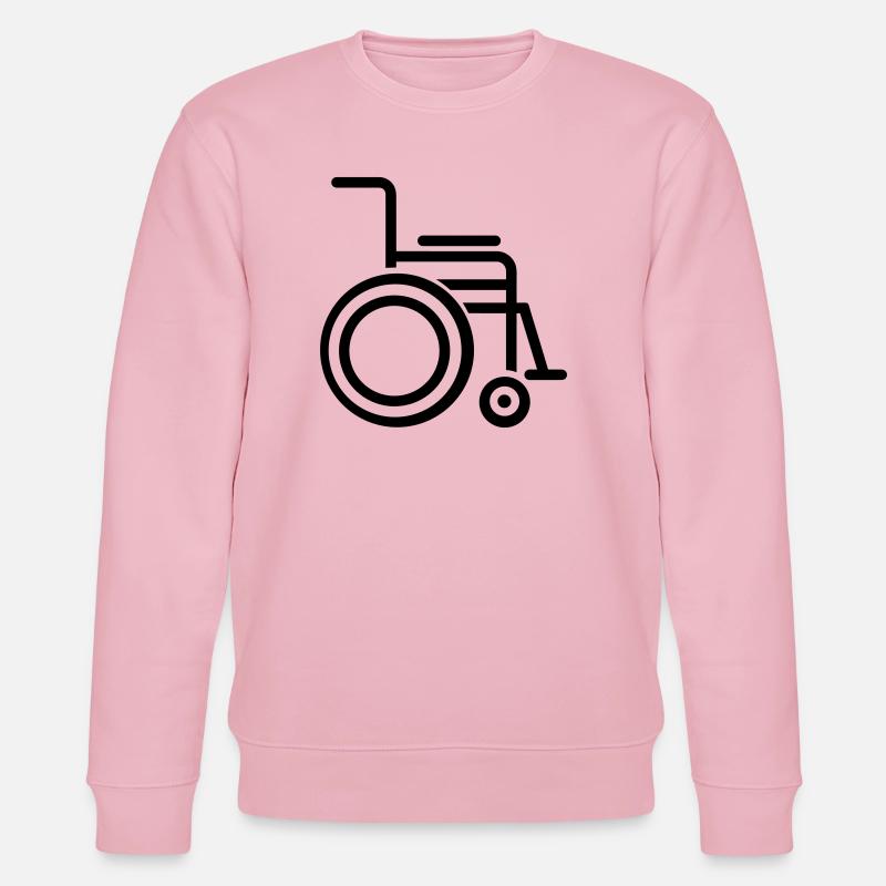 Rollstuhl - Stanley/Stella Unisex Bio-Sweatshirt CHANGER  - Hellrosa