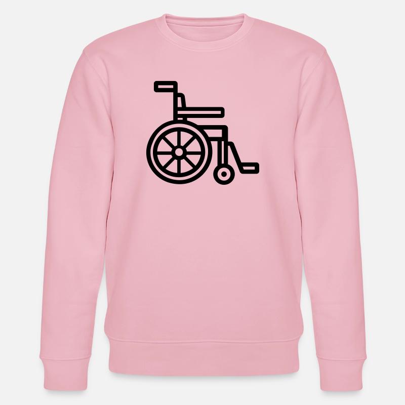 Rollstuhl - Stanley/Stella Unisex Bio-Sweatshirt CHANGER  - Hellrosa