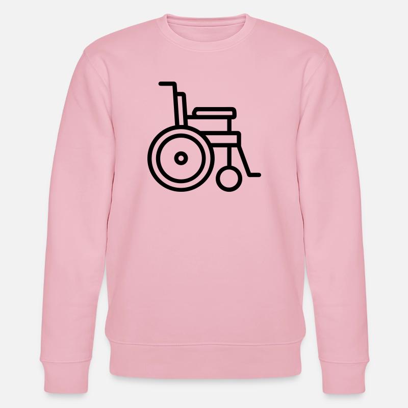 Rollstuhl - Stanley/Stella Unisex Bio-Sweatshirt CHANGER  - Hellrosa