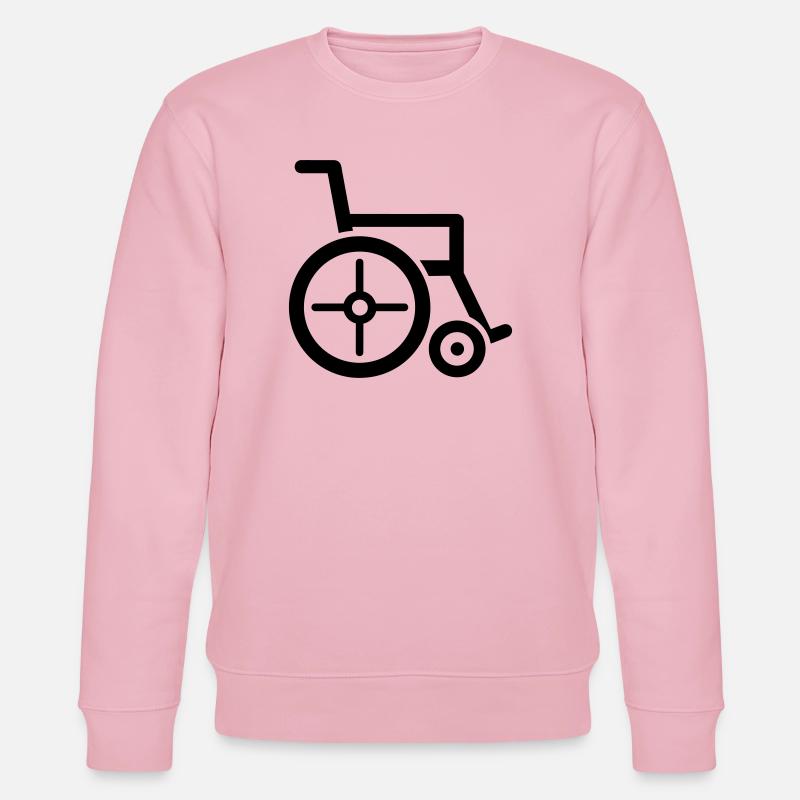 Rollstuhl - Stanley/Stella Unisex Bio-Sweatshirt CHANGER  - Hellrosa