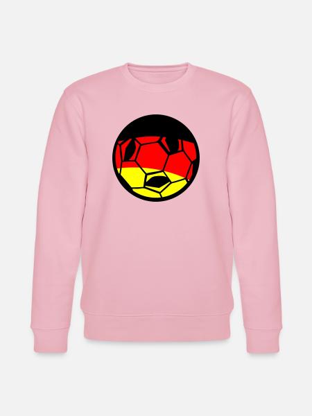 Fußball Deutsche Flagge Kunst - Stanley/Stella Unisex Bio-Sweatshirt CHANGER  - Hellrosa