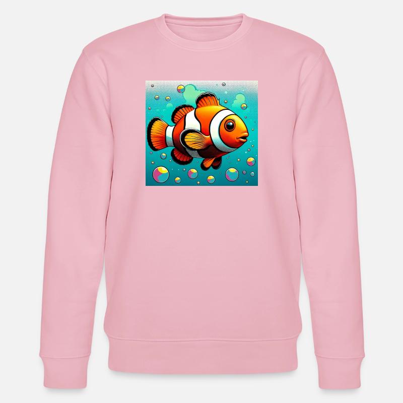 Clownfisch - Stanley/Stella Unisex Bio-Sweatshirt CHANGER  - Hellrosa