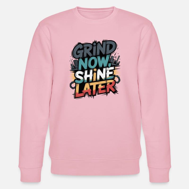 Broyer maintenant briller plus tard - Sweat bio CHANGER Stanley/Stella Unisexe - rose pâle