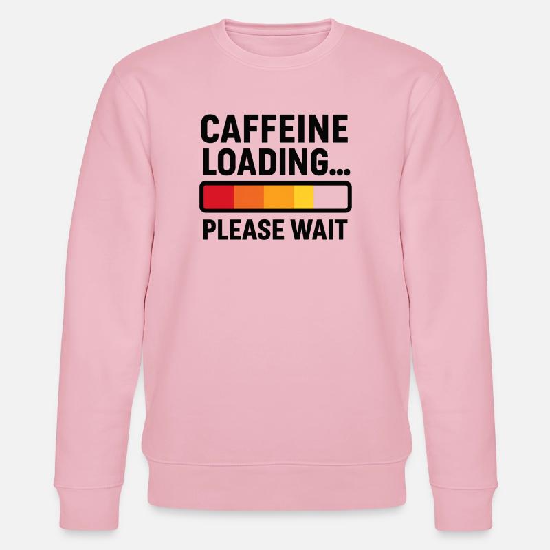 Caffeine Loading – Coffee Power - Stanley/Stella CHANGER Unisex Organic Sweatshirt - cotton pink