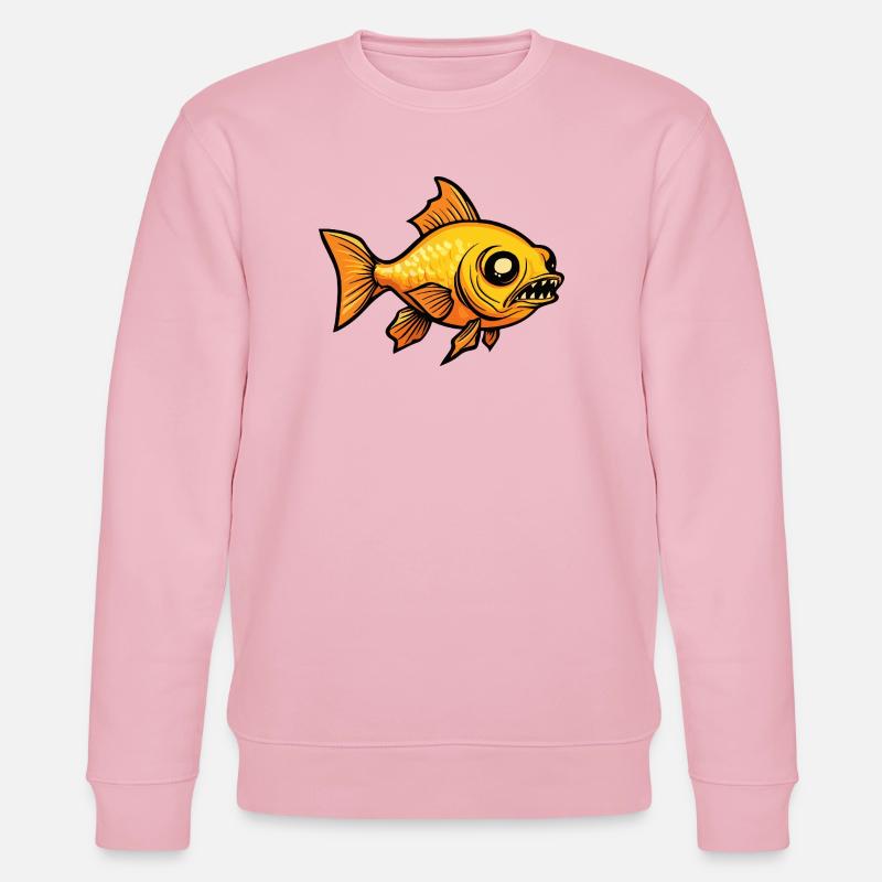 Goldfisch Halloween Comic Zombie - Stanley/Stella Unisex Bio-Sweatshirt CHANGER  - Hellrosa