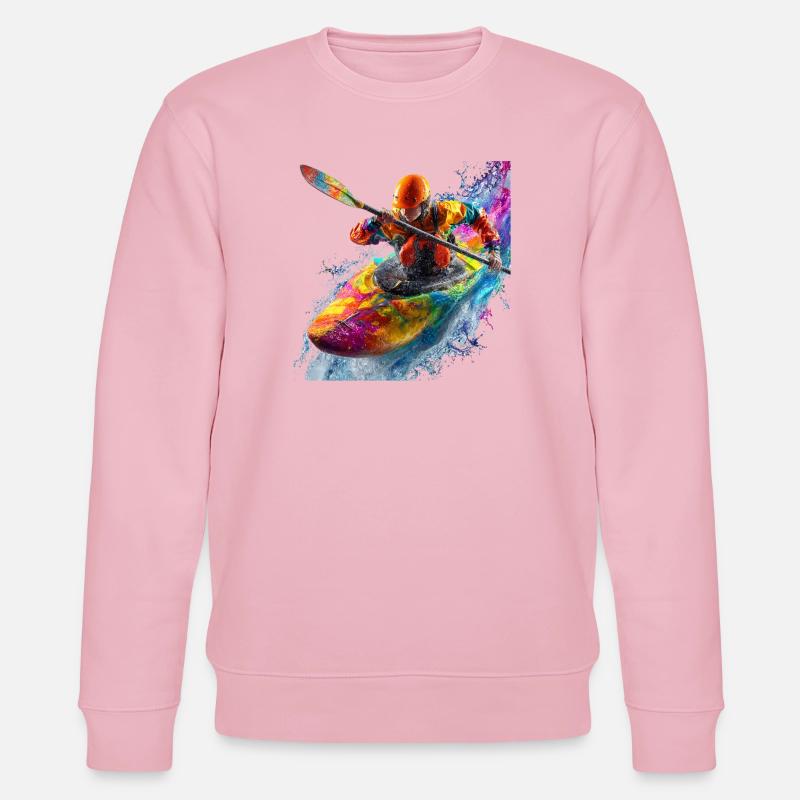 Farbexplosion Kajak - Stanley/Stella Unisex Bio-Sweatshirt CHANGER  - Hellrosa