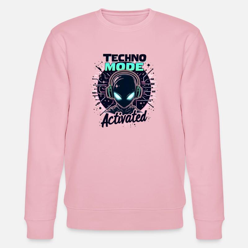 Mode Techno activé – Rave Music - Sweat bio CHANGER Stanley/Stella Unisexe - rose pâle