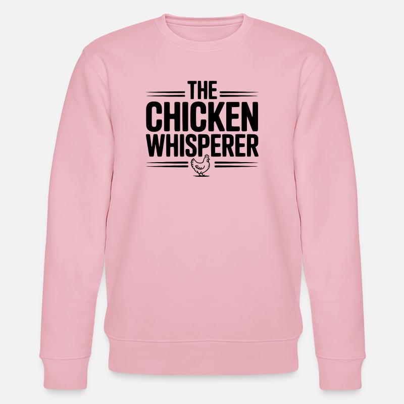 Der Hühnerflüsterer - Stanley/Stella Unisex Bio-Sweatshirt CHANGER  - Hellrosa