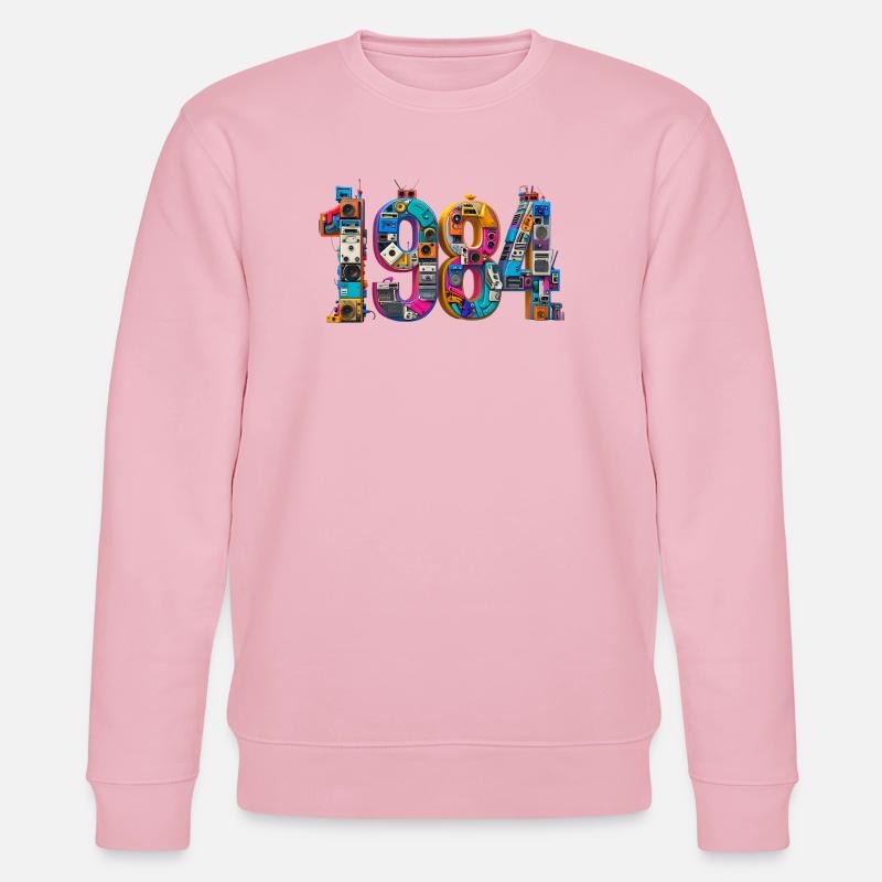 1984 – Abitur, Geburt oder Heirat  - Stanley/Stella Unisex Bio-Sweatshirt CHANGER  - Hellrosa