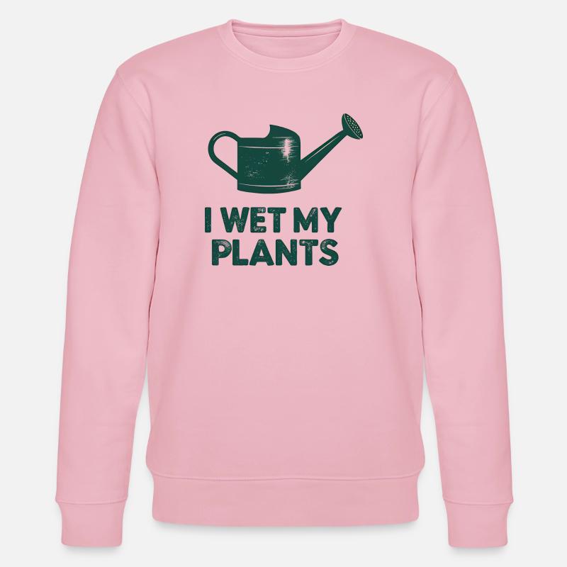 Wet My Plants Watering - Stanley/Stella CHANGER Unisex Organic Sweatshirt - cotton pink