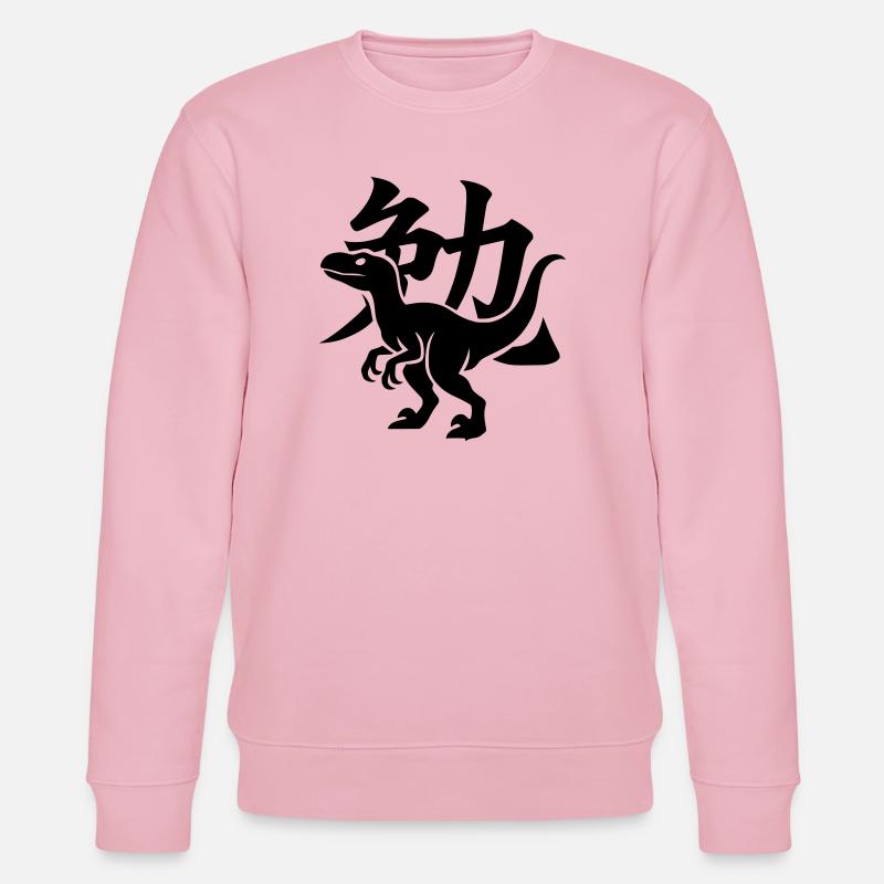 Raptor Kanji Ben - Stanley/Stella Unisex Bio-Sweatshirt CHANGER  - Hellrosa
